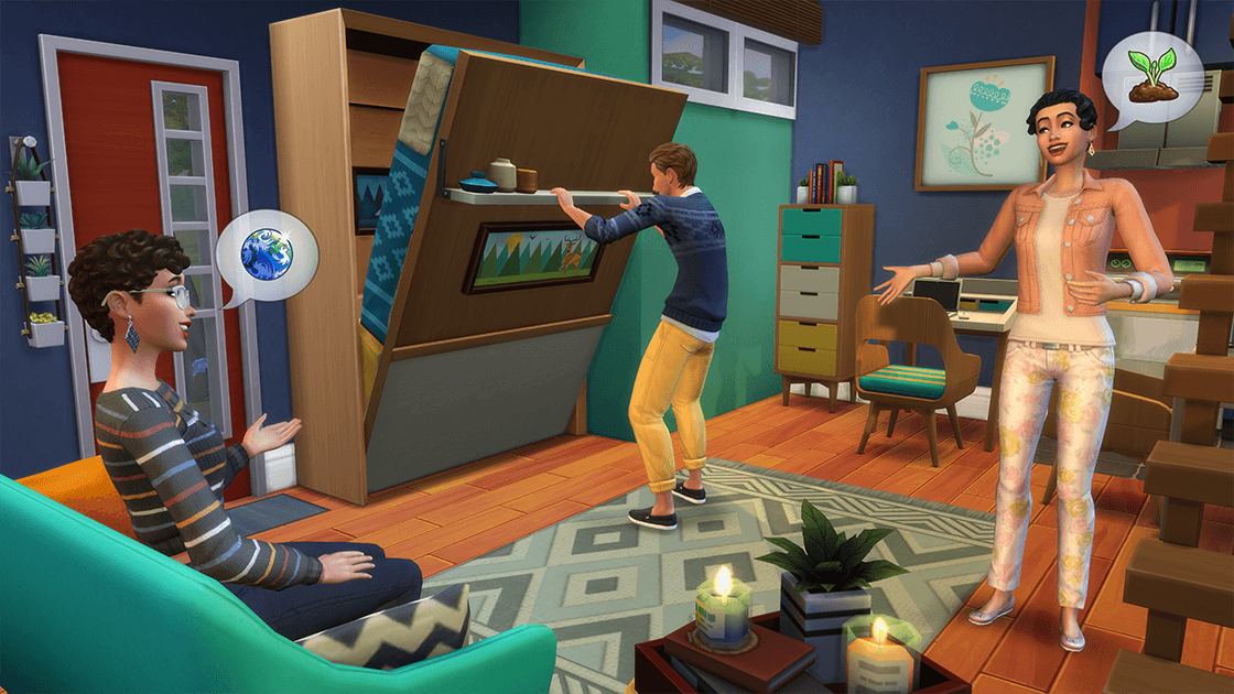 TheSimsCC's tweet photo. Новый каталог #TheSims4 "Компактная жизнь" выйдет 21 января.

В каталог войдет мебель для маленьких домов, долгожданные складные кровати и вязанная одежда.

🔗 https://t.co/wY1sYASlsK https://t.co/WVy7vA3wfU