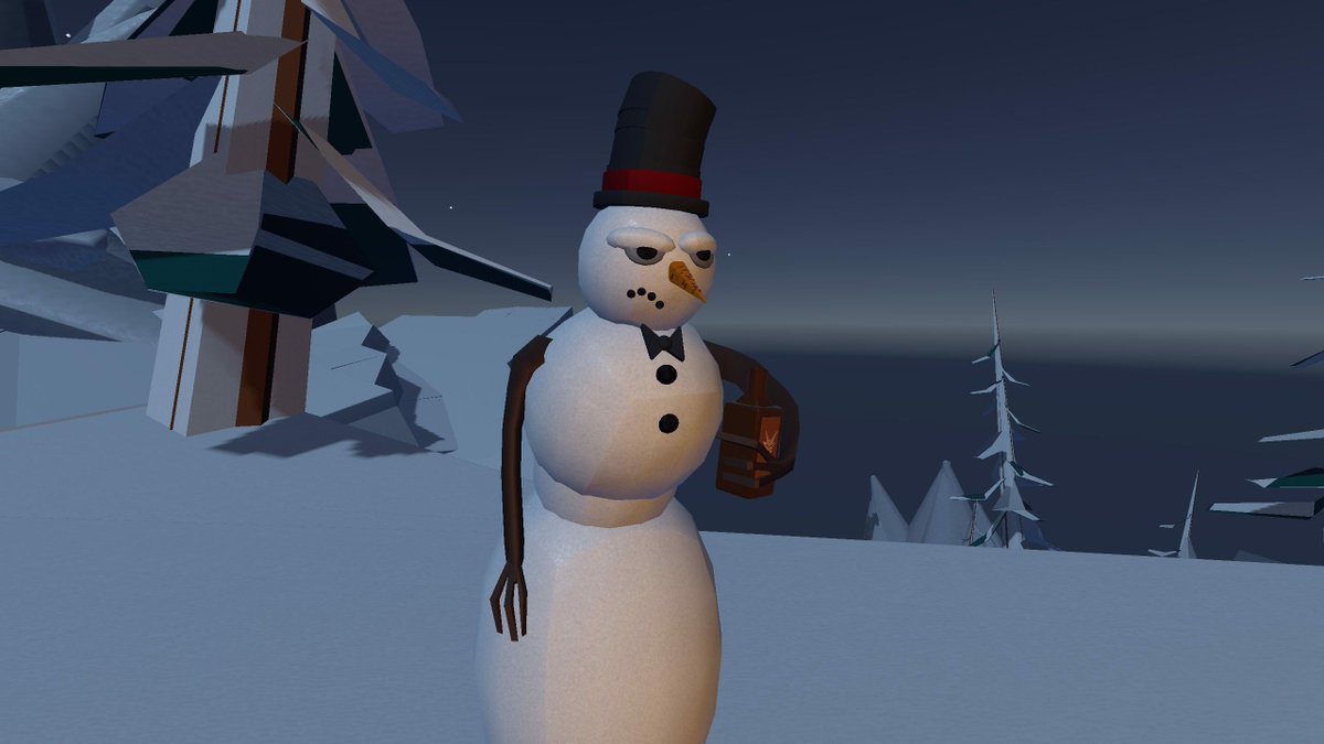 RRCreativeClub's tweet photo. Winners for the snowman challenge will be announced today! You can check out all the entries in the invention store by searching for #snowman! #recroom #recroomvr #vr #art #creative #build #ios #screens #makers #makerpen #makerpenclass #makerpenchallenge https://t.co/U8piwbykoW