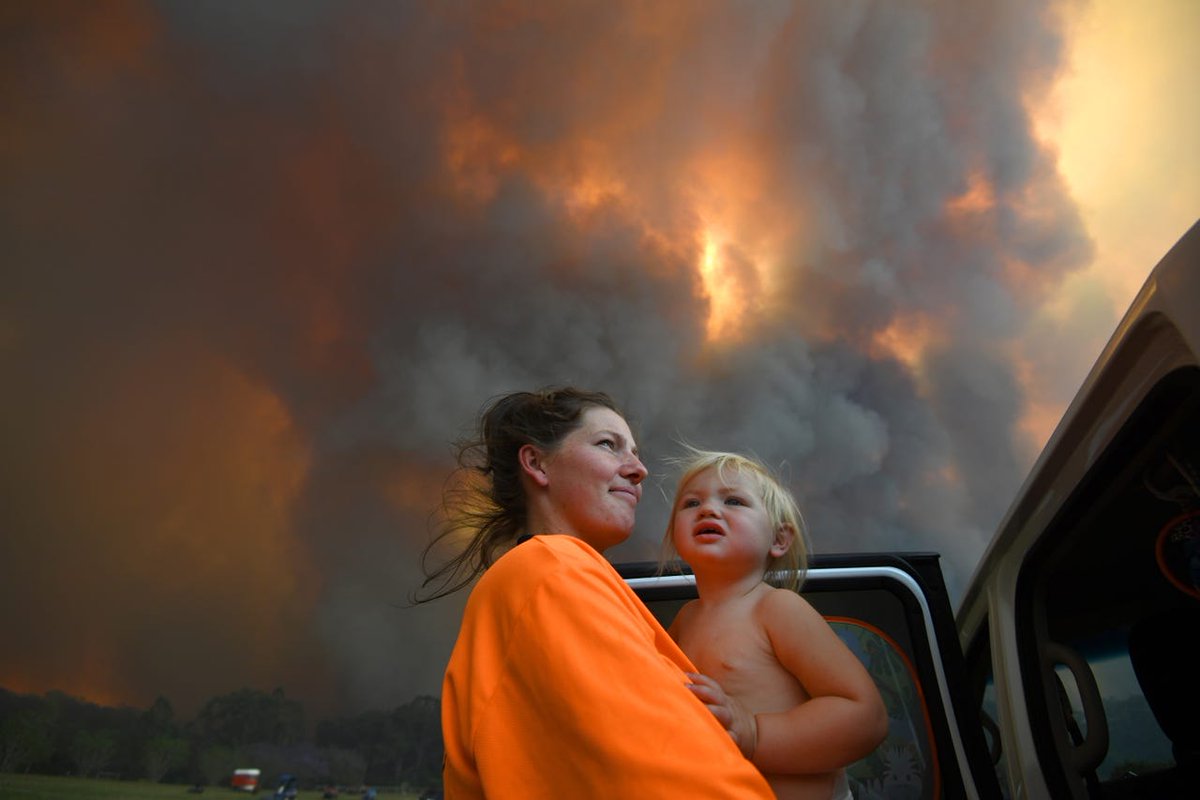 the_ecofeminist's tweet photo. This is a call for #ClimateGovernance:
According to Australia Bureau of Meteorology, temperature reached 40°C in many areas.
Professor Chris Dickson at the university of Sydney estimates that 480million mammals, birds, reptile & approximately 8,000 koalas.
#LeadClimate https://t.co/R2Wxz97S5t