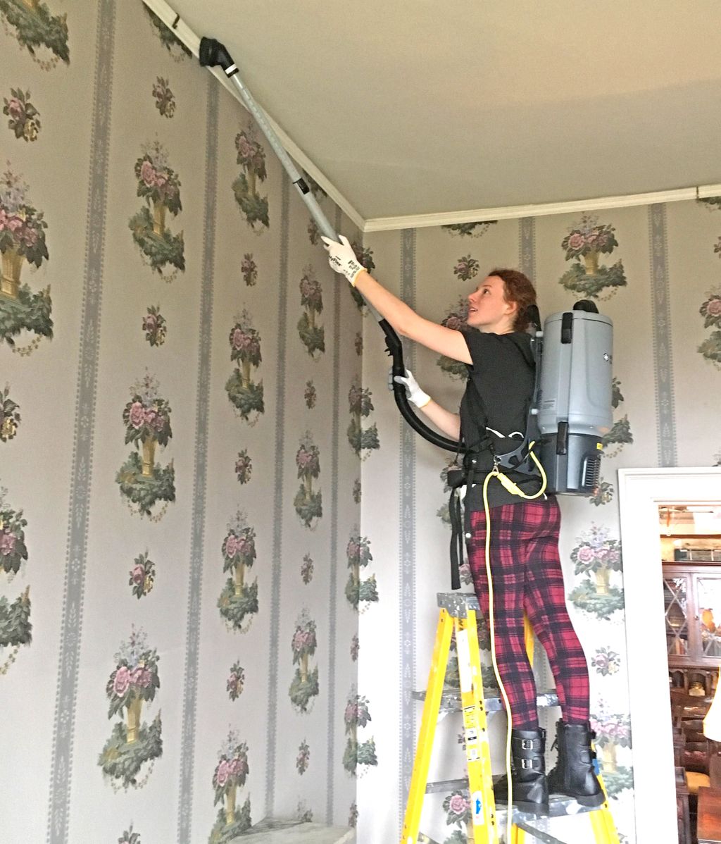 TudorPlace's tweet image. In January Tudor Place is closed to the public &amp;amp; Collections staff is busy with the annual #JanuaryClean. The contents of each room of the historic house are carefully removed, rooms are cleaned &amp;amp; collection objects are dusted. tudorplace.org #museums #DCmuseums