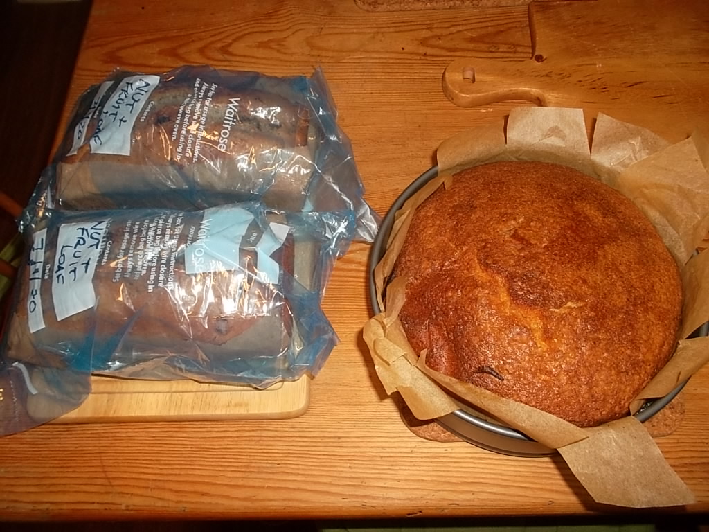 young_liz's tweet image. What to do with leftover Christmas nuts? Bake them into cakes! #baking