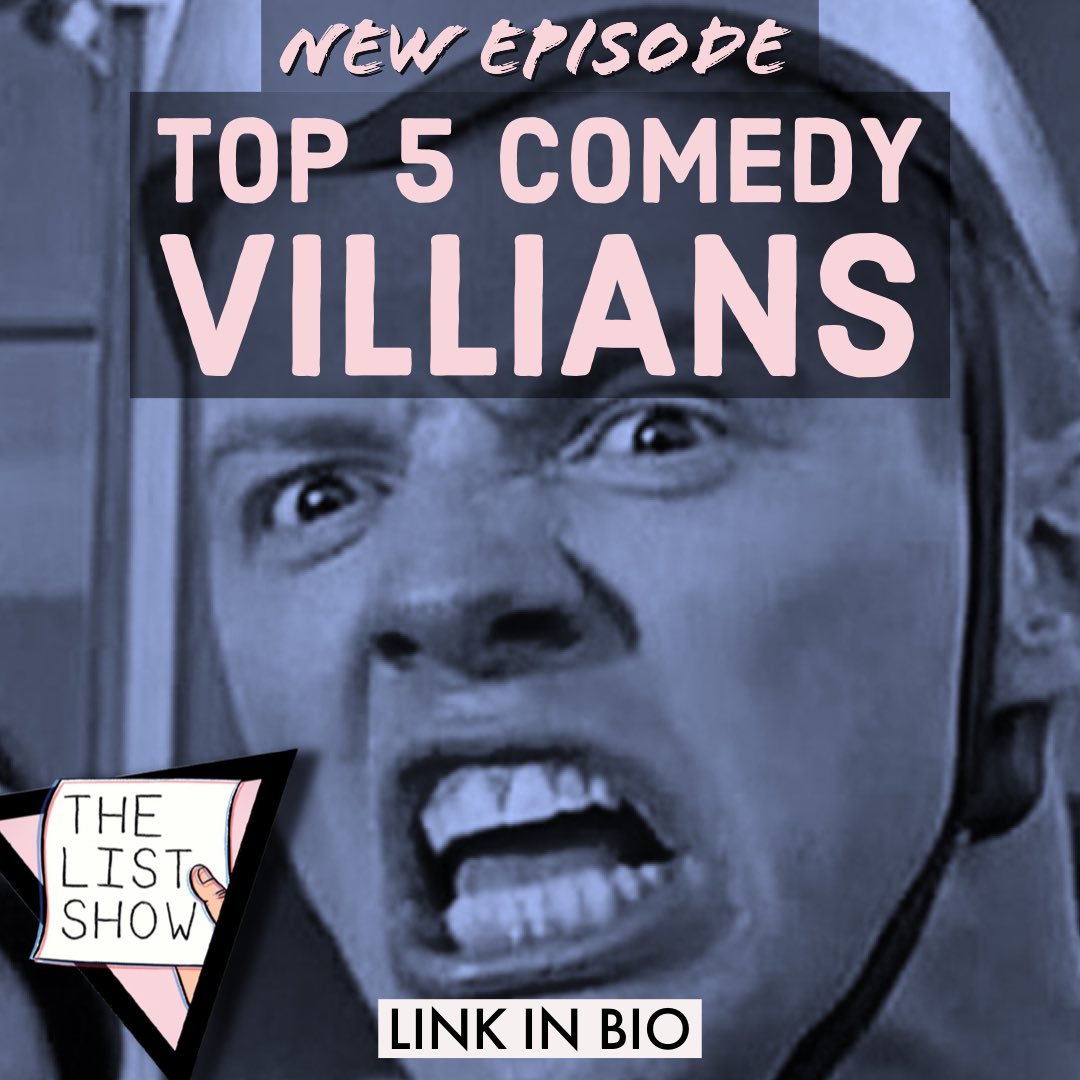 thelistshowpod's tweet photo. From high school bullies to de-thawed super geniuses, We all love our comedy Villains. TOP 5 COMEDY VILLAINS w/Caitlin Cutt and Craig Cackowski.

#thelistshow #comedy #podcasts #popculture #movies #comedyvilllians #Comedies https://t.co/FsDkJQZ4L5