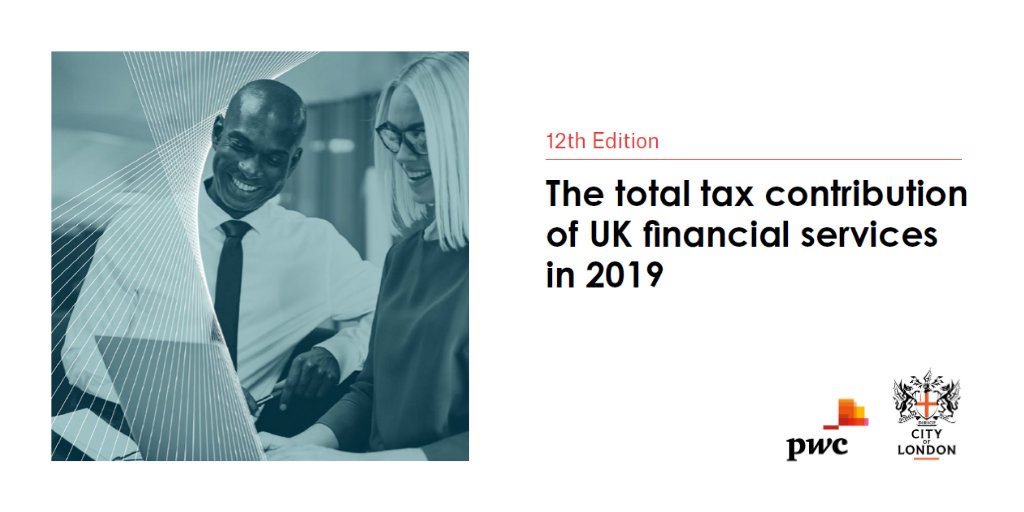 ArnautuLory's tweet photo. The latest #TotalTaxContribution of UK financial services report by @PwC_UK for the @cityoflondon finds that the FS sector contributed £75.5bn in #taxes in the year to March 2019 - 10.5% of government receipts for all taxes. https://t.co/tjGLPxtmpj https://t.co/75Okg5iyAT