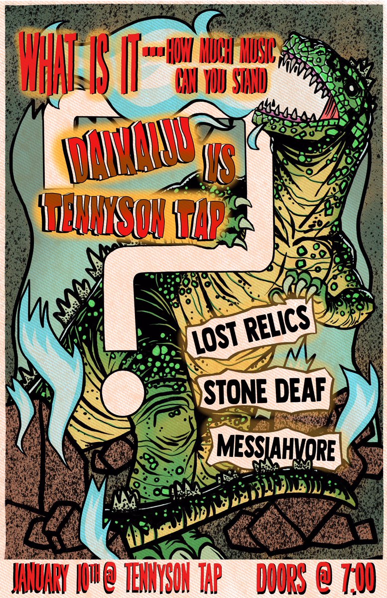 Friday night! Presales are almost gone. Get at ‘em now at holdmyticket.com <a href="/teamdaikaiju/">Daikaiju</a> is crazy fun live. We’re stoked to be playing with them. 

.
.
.
#denverdirtrock #denverisheavier #liverwreckers #sunnaplification #FowlSounds