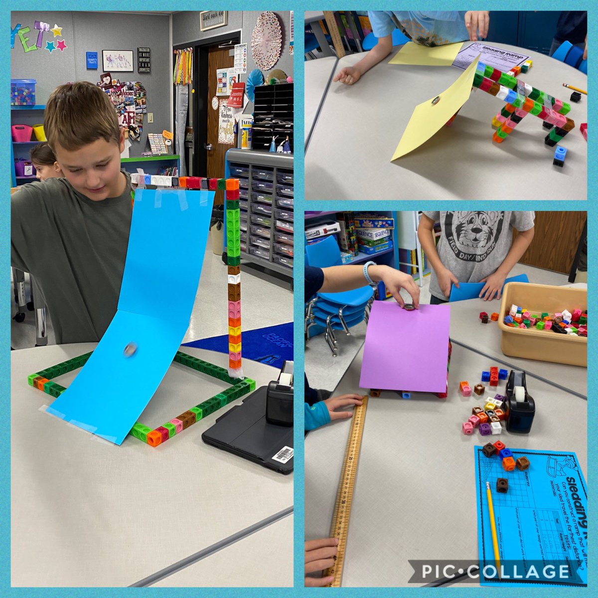 MrsBaileyGT's tweet photo. Thanks @brookebrownTOTB for the sledding ramp STEM challenge for our first day back! @lisdgt #TCRoars https://t.co/xARbubt1zI