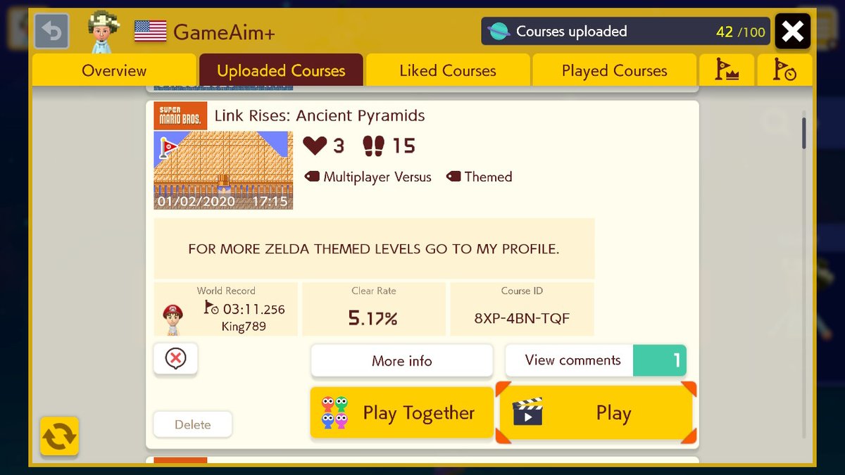 GameAimPlus's tweet image. 4 MORE AWESOME ZELDA LEVELS I MADE PLEASE CHECK THEM OUT #SuperMarioMaker2 #NintendoSwitch