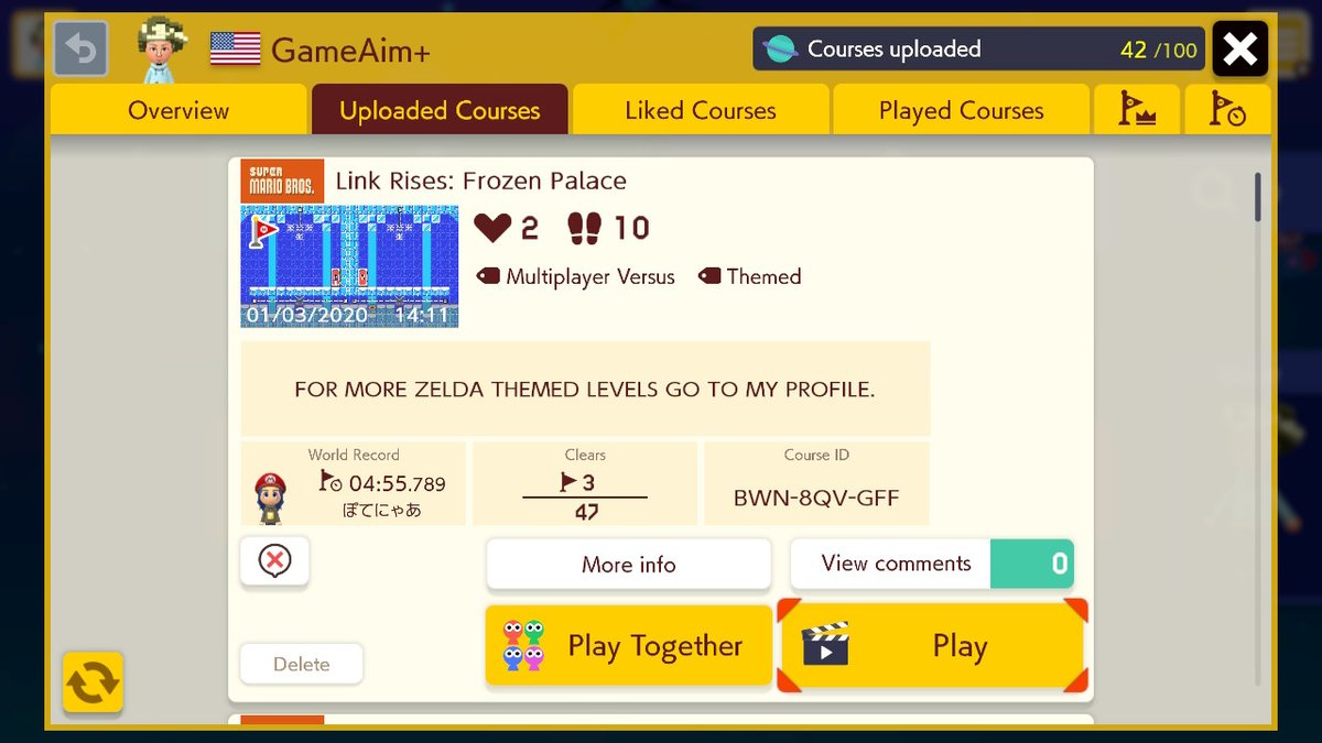 GameAimPlus's tweet image. 4 MORE AWESOME ZELDA LEVELS I MADE PLEASE CHECK THEM OUT #SuperMarioMaker2 #NintendoSwitch
