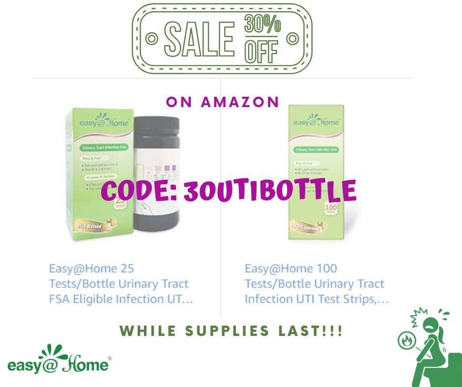 easyathome_'s tweet photo. PROMO ALERT📣📣📣😁 30 % OFF UTI BOTTLE (100 &amp; 25 Ct) for a LIMITED TIME w/ code: 30UTIBOTTLE
HERE: https://t.co/YsHSzyM9eT

Obtain pain relief from burning and urgency, preventing more serious health problems!  Promo starts 2pm PST

#utirelief #uti #Health #wellness #AmazonDeals https://t.co/p4BxTUVD4K