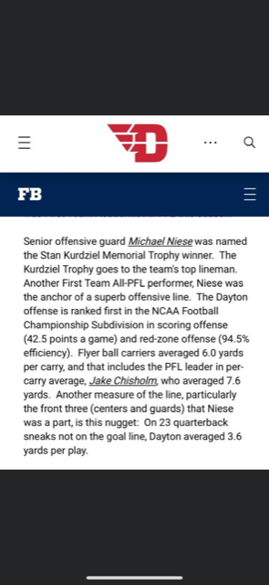 Beez_Niese's tweet photo. I have entered the transfer portal in search of the right opportunity for a 5th year grad transfer. I will graduate in May 2020 from Univ. of Dayton with Mechanical Engineering degree. 

2019 Highlight: 
https://t.co/Jl67wVkV8p

2018 Highlight:
https://t.co/ETo9kLHL0v https://t.co/Y58CBwrlr8