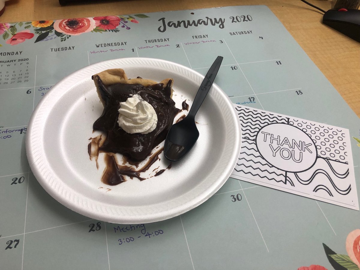 Adjusting to early mornings after a break can be so tough, but chocolate makes this transition much easier. So yummy 😋 ⁦<a href="/WO_FCS_Dept/">WO_FCS_Howard</a>⁩