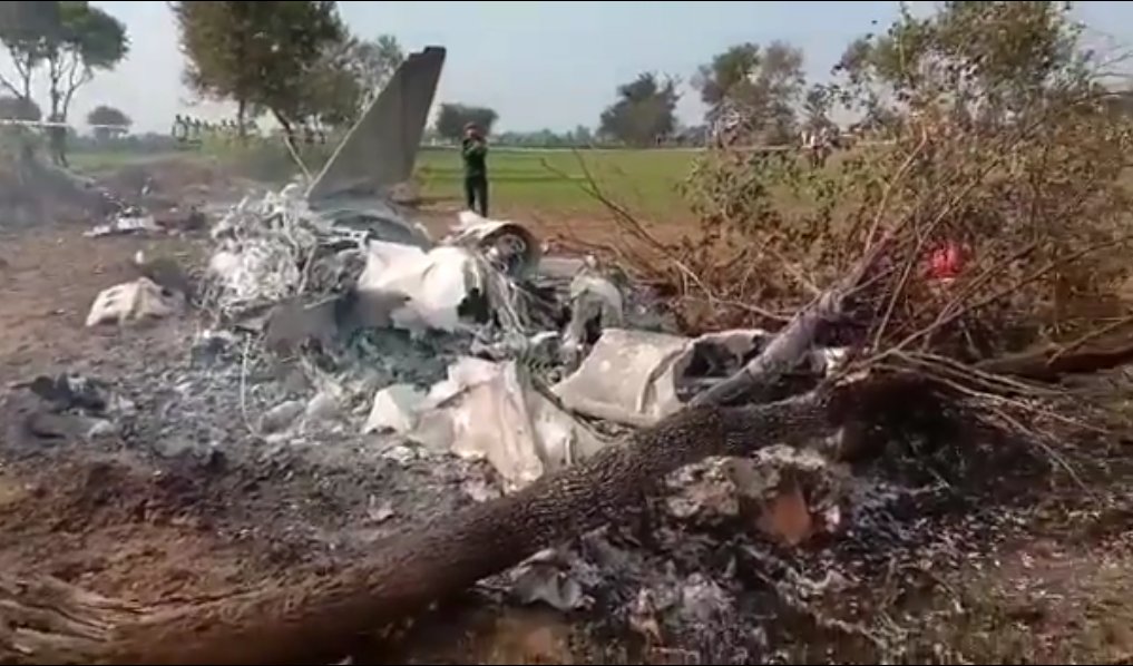 Упавший истребитель. Крушение самолета в Пакистане 2020.