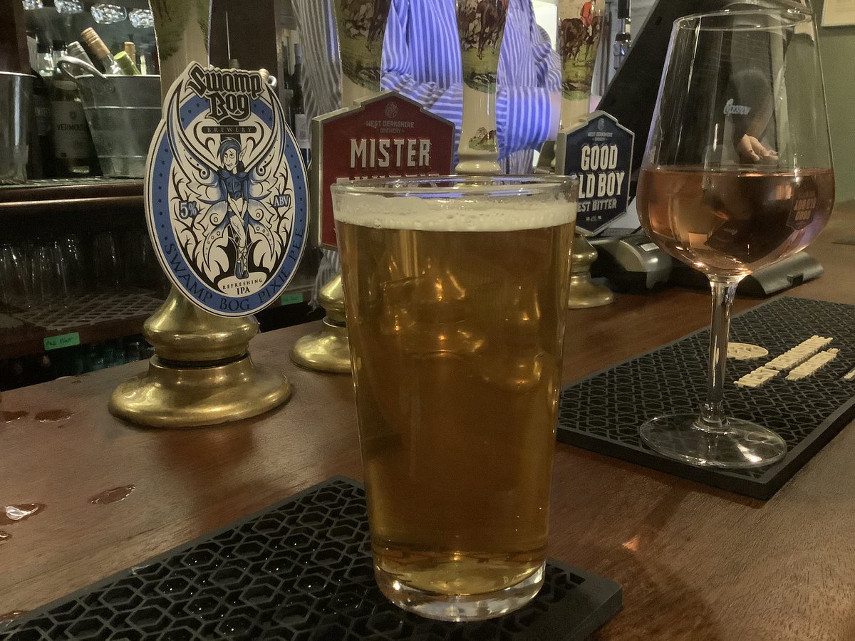 Pixie at The Old Boot Inn and proving a hit with customers and staff, some of whom “aren’t usually keen on ales.” Thanks so much to the lovely ladies behind the bar and your feedback on Pixie’s pump clip! Not sure you should go ahead with a Pixie tattoo though 😂