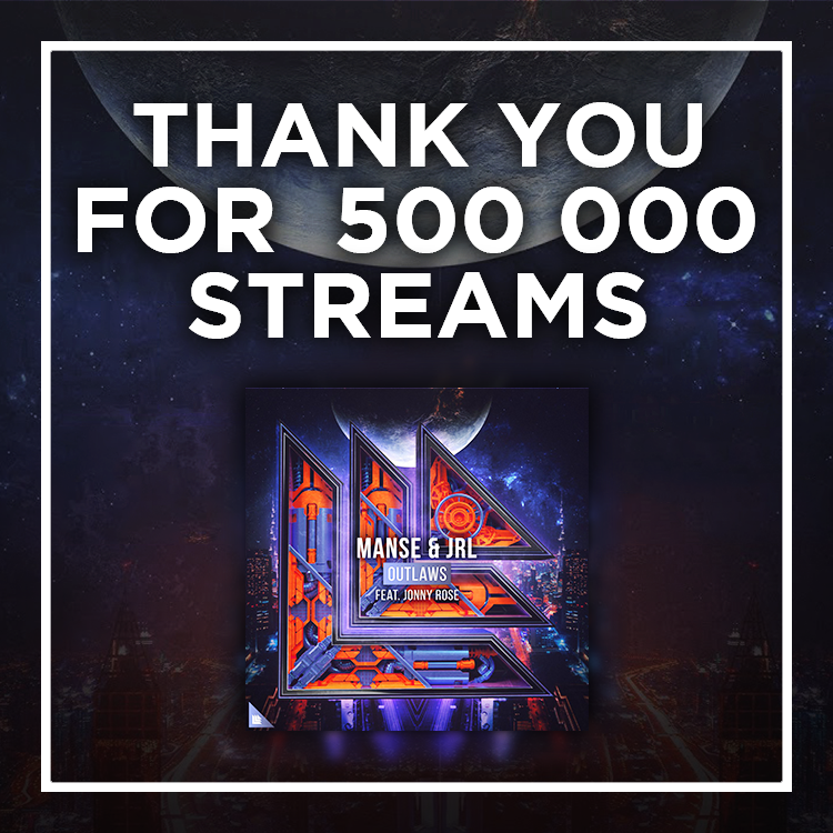 weareJRL's tweet photo. WOW!! OUTLAWS just reached 500 000 streams. Thank you all so much!!! let's go for 1 million 🥰🥰 @manseofficial @RevealedRec 

LISTEN TO 'OUTLAWS' ▶️ https://t.co/KIJx6coYB7 https://t.co/EoxMODuI14