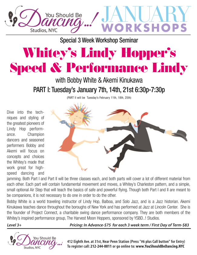 Bobby White &amp; Akemi's 3 Week Series Starts tonight plus Swing Out Technique is back with ... conta.cc/2s4uvgr