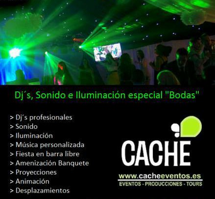 Cache_Eventos's tweet image. Toda la Animacion Musical a tu alcance cacheeventos.es