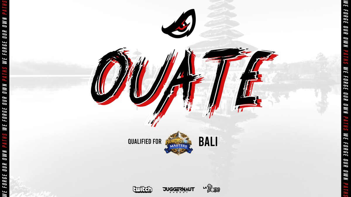 2020 is starting great with our player @Ouate_HS  qualifying for the Master Tour Bali! He will therefore participate in the first two Masters of the 2020 circuit. It will also be our first intercontinental tournament,so we are really looking forward to this tournament !