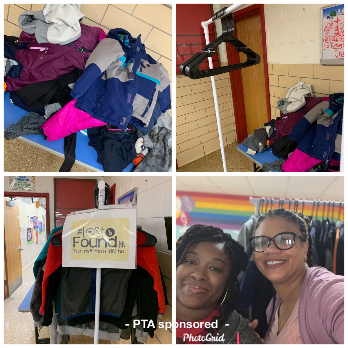 We saw a need and it’s a New Year so let’s #renovate our #LostAndFound @CaryElem @HamptonCSchools @HCS_TitleI #smallBUTmighty #weloveourschool #carypride #pleasecomegetthesecoats