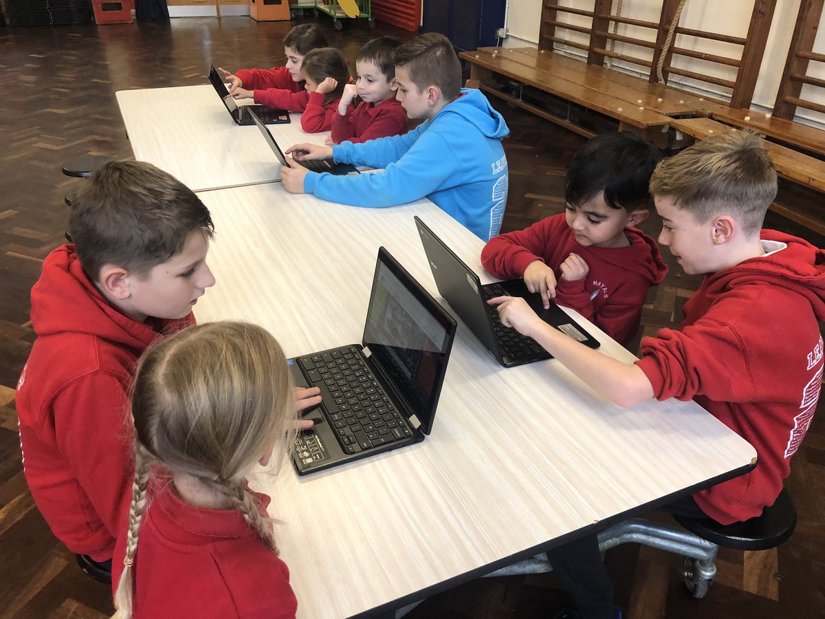 MayalsSchool's tweet photo. Brilliant peer support from our Y6 children today - working with our Reception children to use their Hwb accounts ๐ป #MayICT https://t.co/mEo0RQk0cl