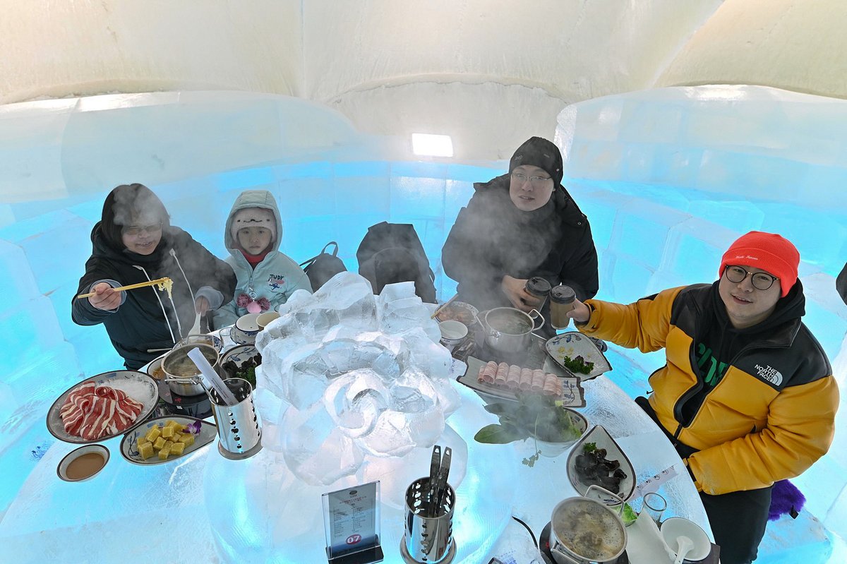 Cctv On Twitter Tourists Enjoy Hotpot Inside An Igloo At The 36th Harbin Ice And Snow Festival In Harbin Capital Of China S Northernmost Heilongjiang Province Jan 4 2020 Https T Co Odntauxtq8 Twitter