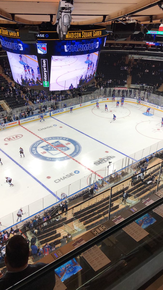 Snart dax för match mellan Rangers - Avalanche👍