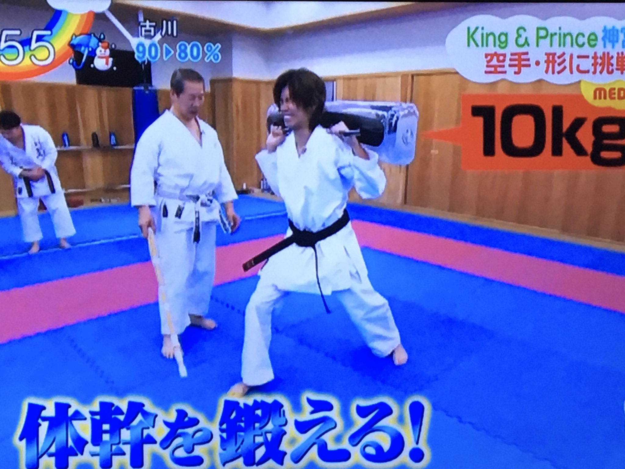 Mikea 空手3日目 汗だくで真剣に取り組む姿がほんっとかっこいい 明日はなんかキツそうだね 頑張れー Zip Medalrush 神宮寺勇太 T Co W66askdirn Twitter
