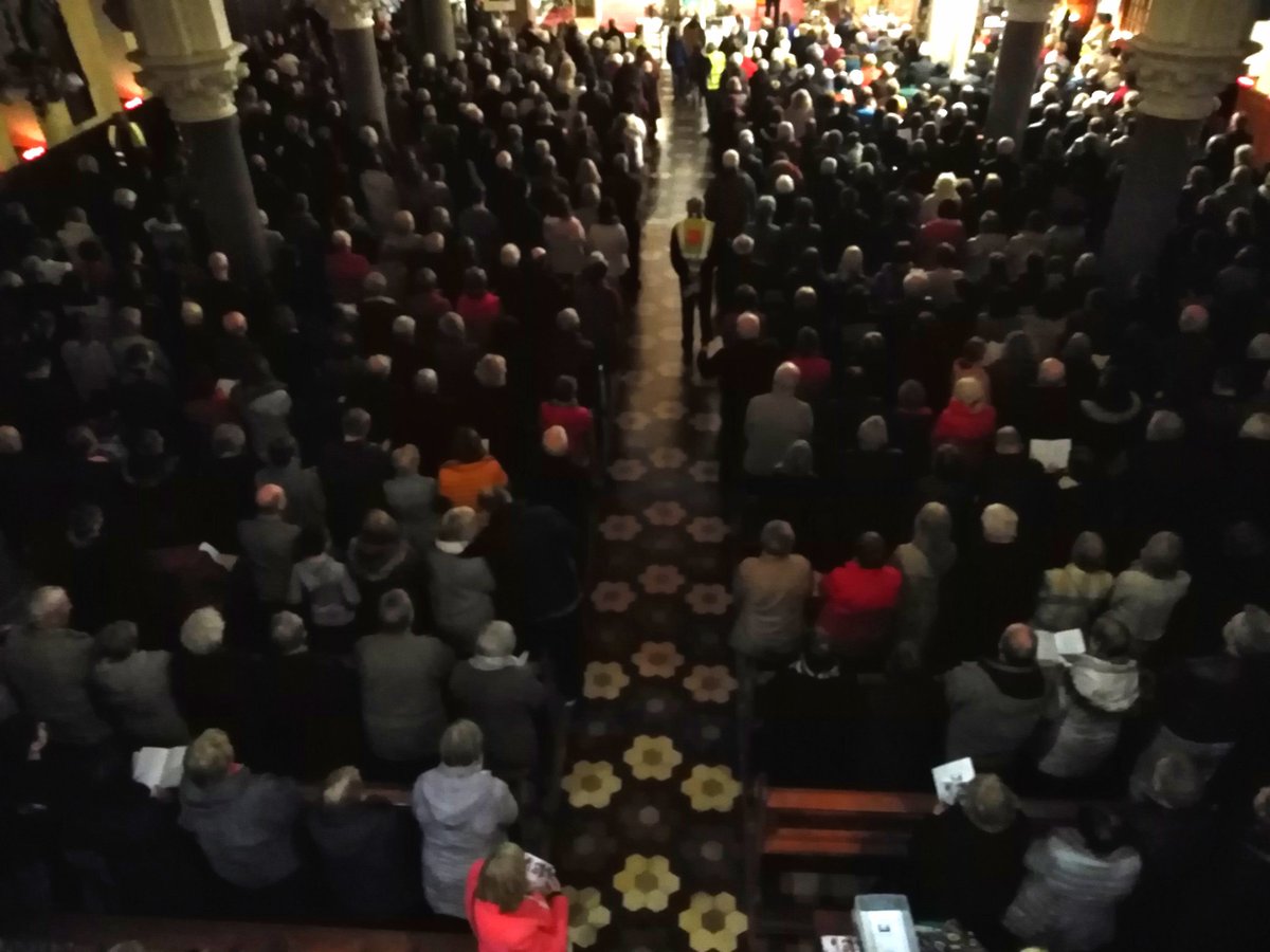 Over 1,000 people in Castleisland Parish Church for first Tuesday devotions to St. Pio/Padre Pio now!
