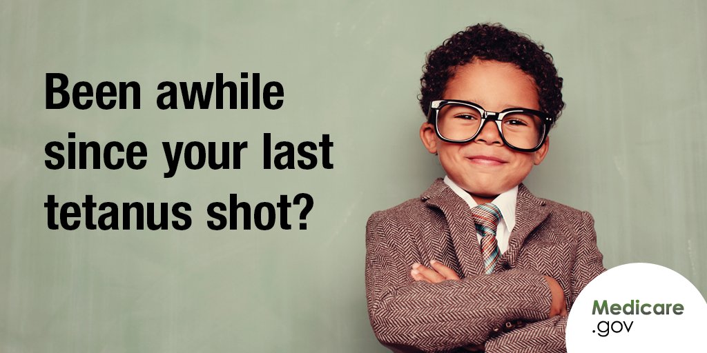 Medicare.gov on Twitter "Are you due for a Tdap booster shot to prevent tetanus, diphtheria