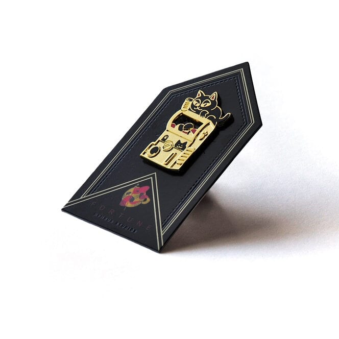 SageCoffey's tweet photo. 💫☁️NYMBUS PIN COLLECTIVE IS LIVE☁️💫
@Aluhnim organized this collective and I'm so happy to be a part of it! My design is a black cat gachapon machine with receeded gold metal and cutout. You can order the designs at https://t.co/7sx54SFyji #pinhell https://t.co/HKBcN0imWw