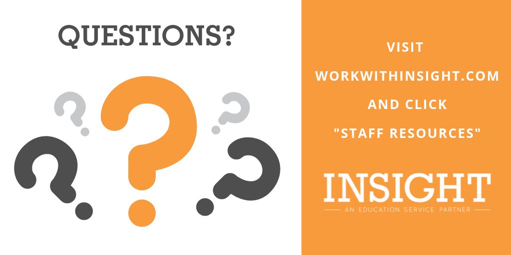 WorkWithInsight's tweet photo. #TuesdayTip - Check out Insight's Staff Resources web page for everything you need as an Insight employee! #WorkWithInsight https://t.co/H0PFWX9Q2M https://t.co/O3F0V9aF3r