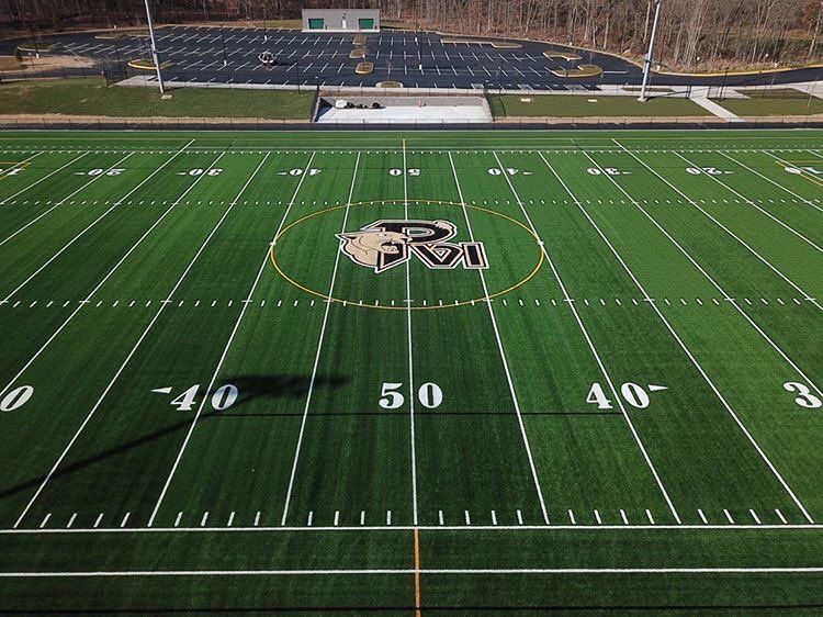 PaulVICatholic's tweet photo. Completed Football Field!π π π @pvifootball @pvisports https://t.co/xQxQGpVB0J