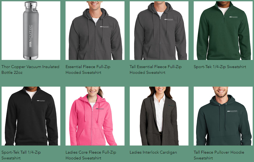 Our first big announcement of the year is that we have launched an online store exclusively for our employees. Water bottles, clothing, coffee, and more!  acutecprecision.com/acutec-launche…