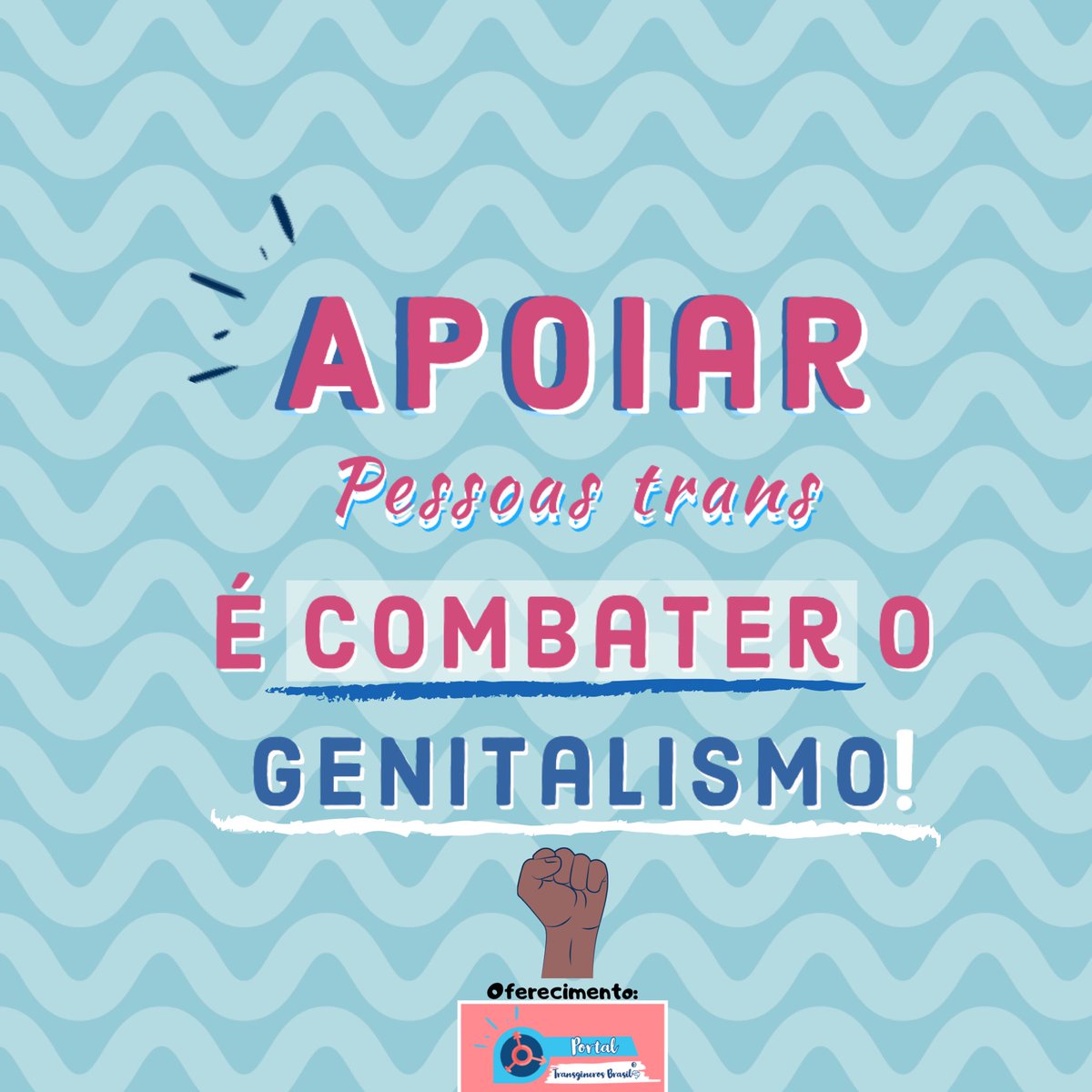 APOIAR PESSOAS TRANS É COMBATER O GENITALISMO! ✊🏿 Venha conferir nosso texto nos posts: Insta: facebook.com/portaltransbr/… Facebook: facebook.com/portaltransbr/…