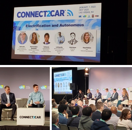 WindRiver's tweet photo. #CES2020 #Connect2Car "Electrification and Autonomous" panel session in progress with @ConsumerReports @Ford @Exelon @LearCorporation @HumanisingAuto @WindRiver https://t.co/3YjKTOFElC  #autonomous https://t.co/a2Tv2ECZkp