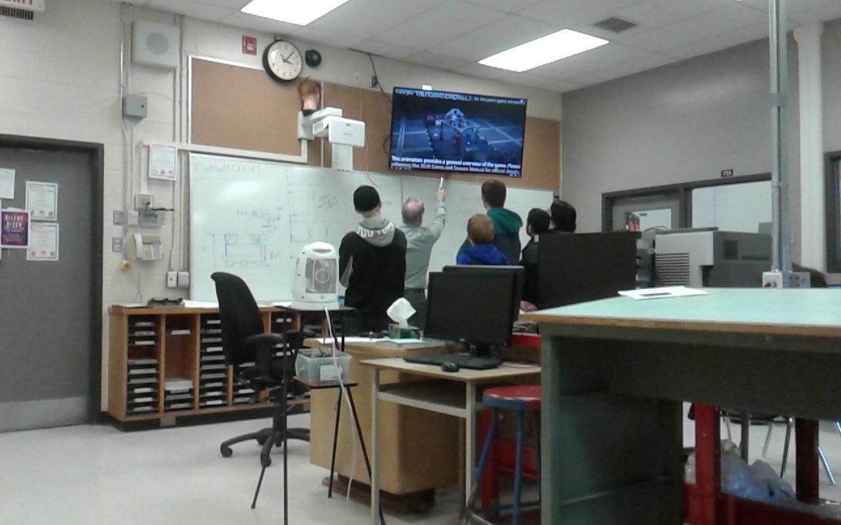 Working hard to plan the bot for this year's competition. Hoping for another great year in the FIRST competitions.