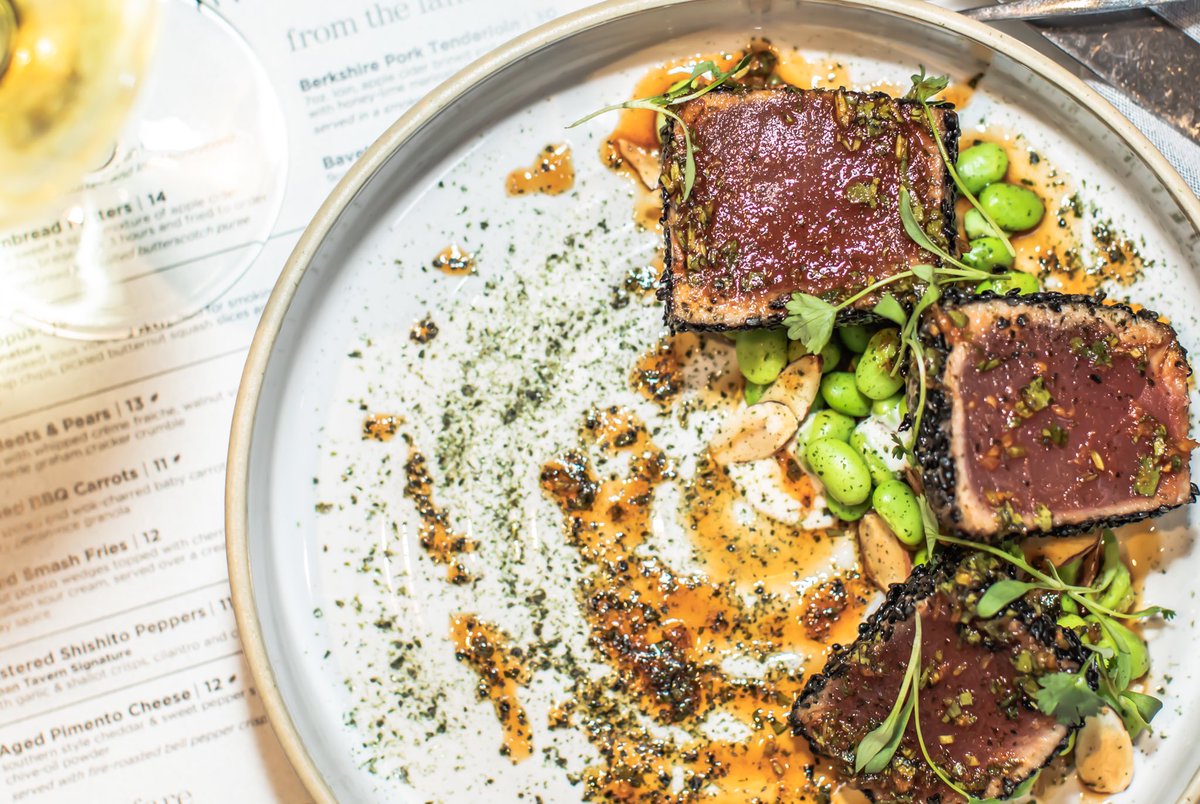 Your feed needs this dish...seared Ahi Fijian fillet served with a sesame-soy dressed edamame &amp; almond salad. #mmm #UrbanTavernSF
urbantavernsf.com