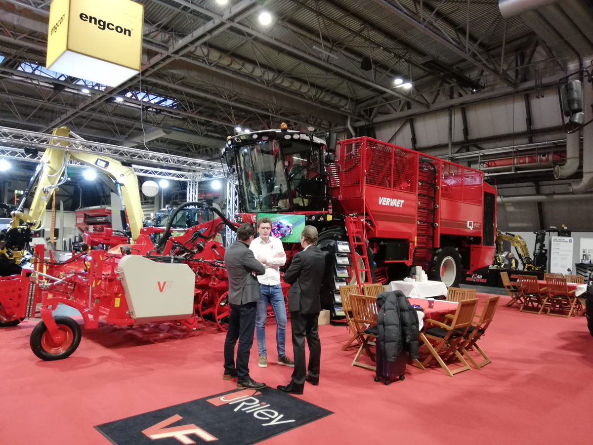 It's been a fantastic first day at the 2020 <a href="/lammashow/">LAMMA Show</a>. If you're here tomorrow make sure you come and visit us on stand 12.644 to see the latest <a href="/FransVervaetBV/">Vervaet</a> #Vervaet Q-616 #beetharvester and new #HydroTrike 5x5! #Jriley #britishbeet