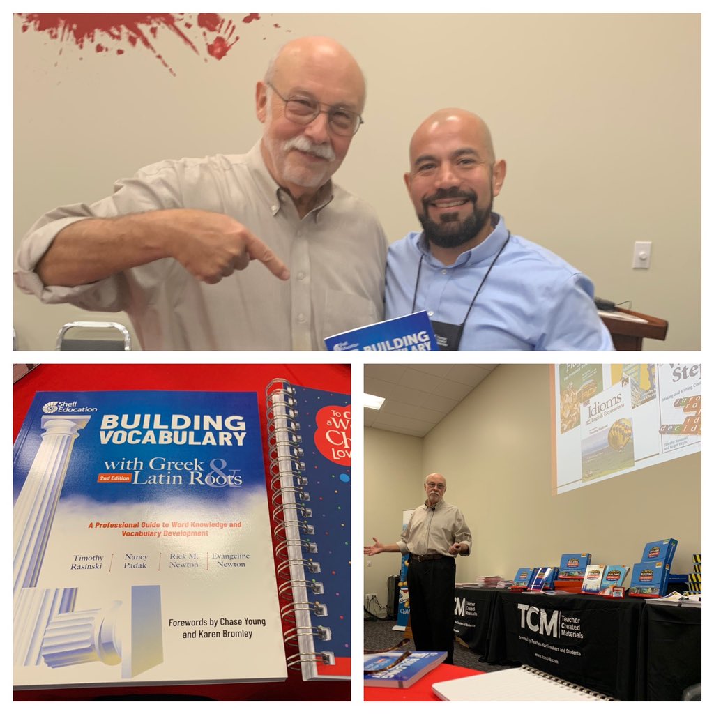 fperezTCM's tweet image. What a treat! @TimRasinski1 was a guest speaker at our @tcmpub winter annual meeting #mytcm #vocabulary #fluency #greeklatinroots #wordroots #languagedevelopment