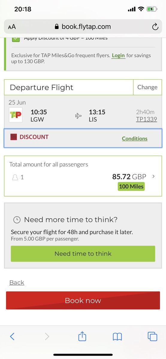 RossGledhill's tweet photo. @tapairportugal hidden administration fee is a joke! Not showing the real prices. Shockingly poor website not impressed, back to @easyJet I think https://t.co/5LLooa70AV