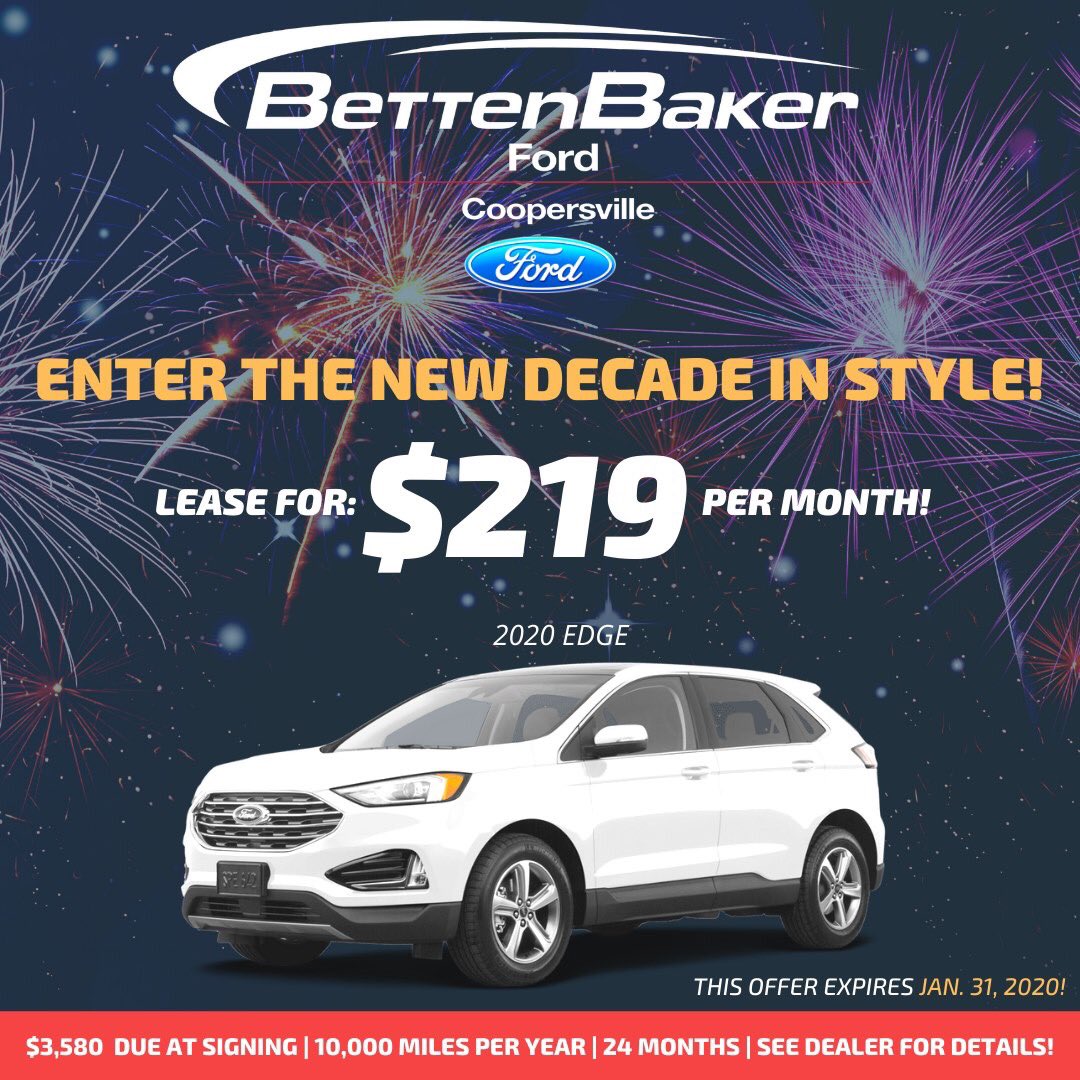 Ford_Coop's tweet photo. A NEW DECADE HAS BEGUN!!!
Drive into it with style! We’ve got INCREDIBLE LEASE OPTIONS going on through January 31st k. Our most popular models! 
#bettenbaker #ford #coopersville #grandrapids #muskegon #grandhaven #allendale #kalamazoo #bigrapidsmi https://t.co/5wfXf7TwEC