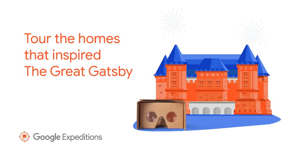 GoogleForEdu's tweet image. Reading The Great Gatsby in class? Once you've finished, take a Roaring Twenties #GoogleExpeditions tour through the elaborate mansions and families that inspired F. Scott Fitzgerald's famous work: goo.gle/2QXlcae.