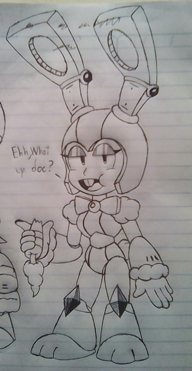 TorchicZk's tweet photo. More robots of my little brother.

Candy/Sugar man and bunny woman.

#MegaMan #rockman #OC #Robot_Master https://t.co/WT257DU2FY