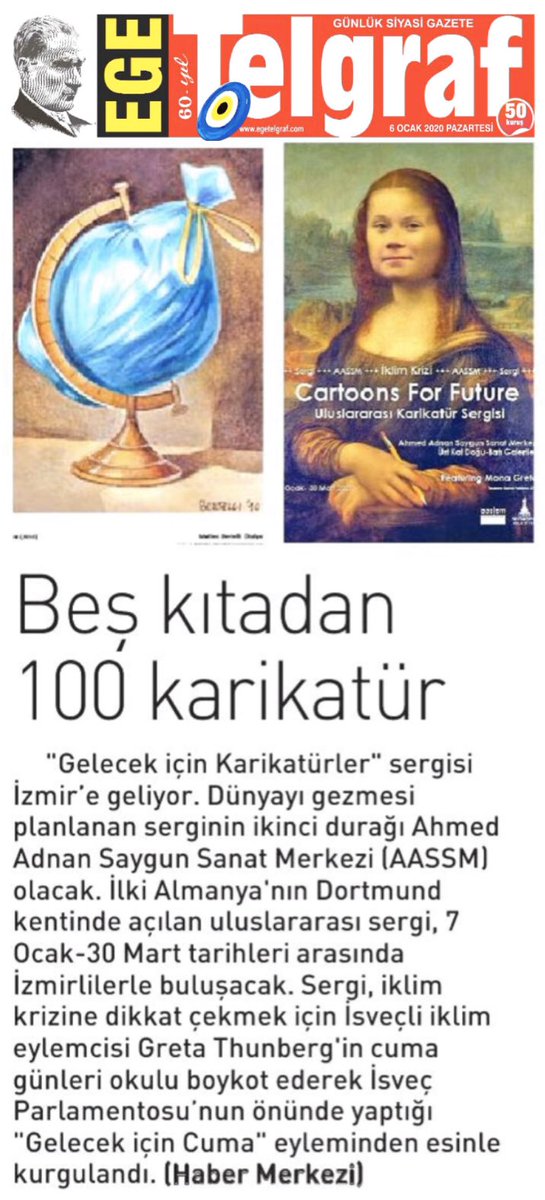 AASSM_'s tweet photo. 1️⃣Basında #AASSM. #İzmirBüyükşehirBelediyesi #sergi #karikatür #haber #basın #gazete #sanat #cartoonsforfuture #SanatİzmireÇokYakışıyor @izmirbld @MenekseCam https://t.co/7UDtlSya2x