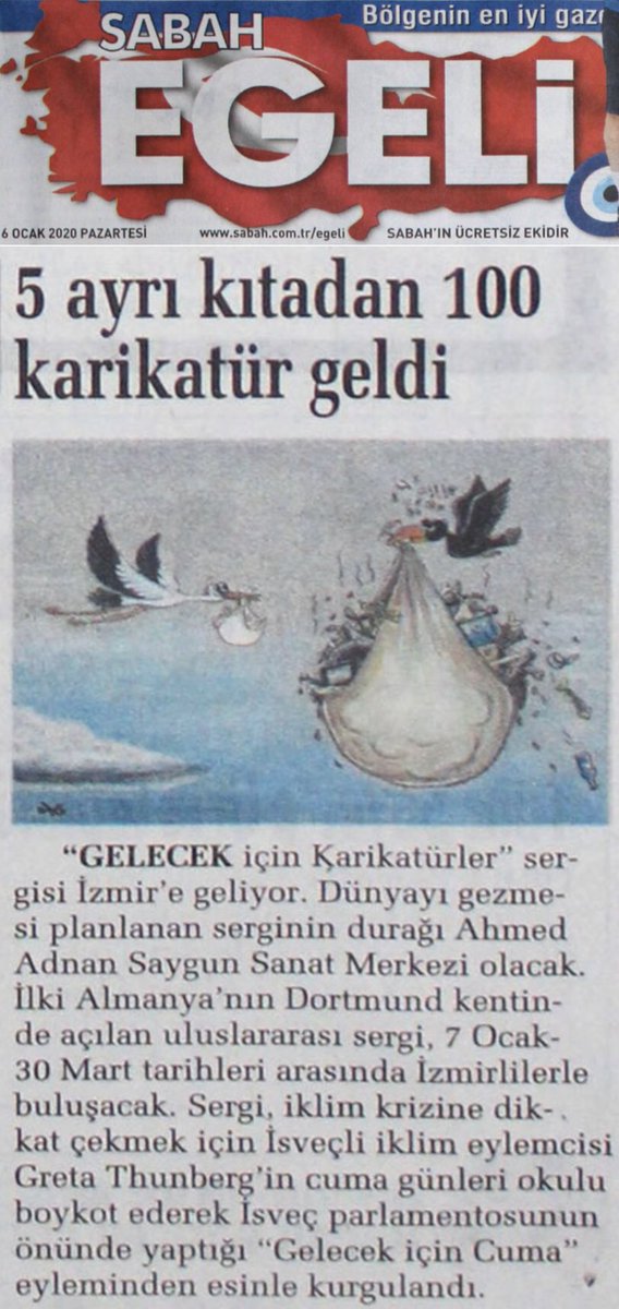 AASSM_'s tweet photo. 1️⃣Basında #AASSM. #İzmirBüyükşehirBelediyesi #sergi #karikatür #haber #basın #gazete #sanat #cartoonsforfuture #SanatİzmireÇokYakışıyor @izmirbld @MenekseCam https://t.co/7UDtlSya2x