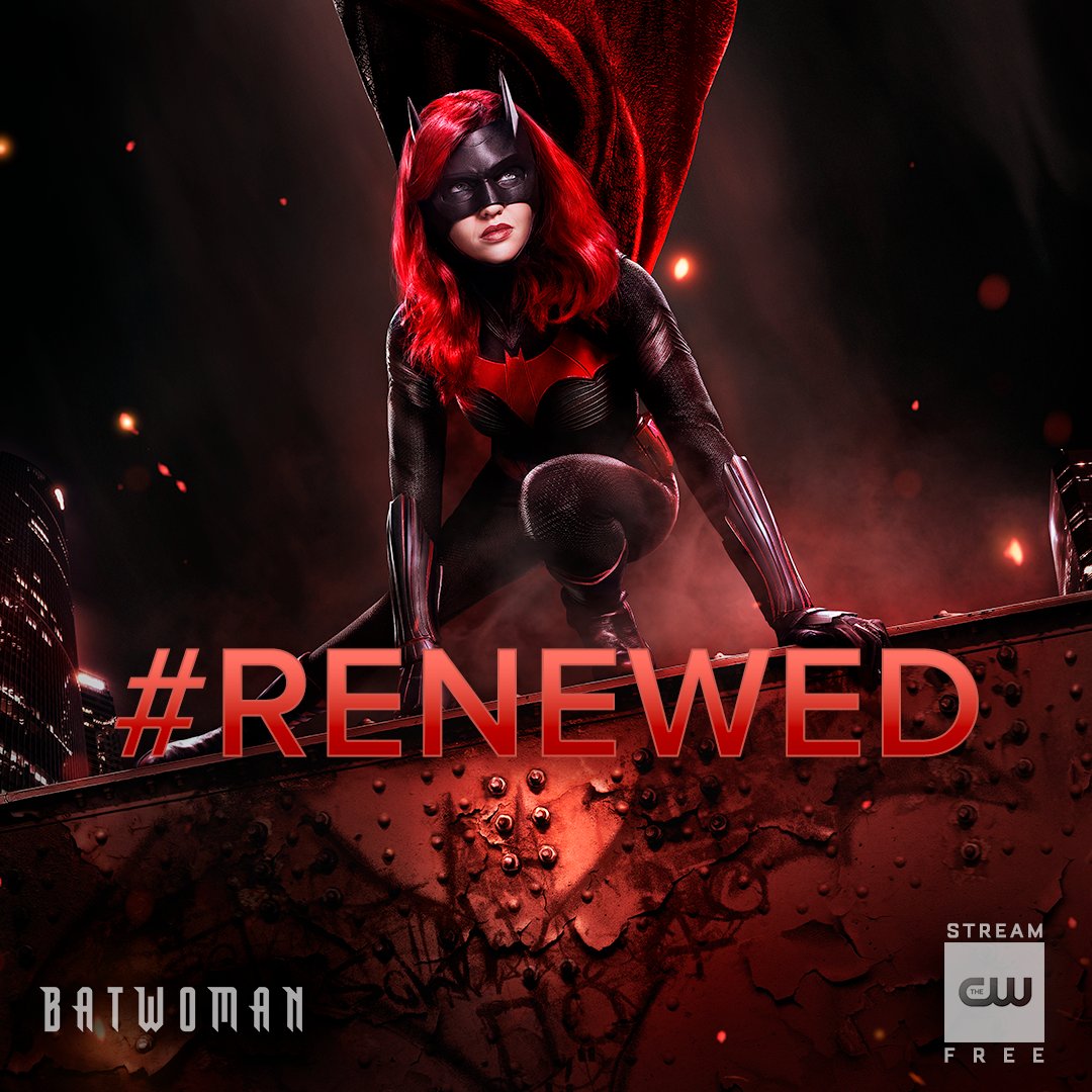 CWBatwoman's tweet photo. Keeping Gotham safe. #Batwoman has been renewed for Season 2! https://t.co/wkvZQ9NFCh