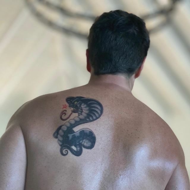 scrofantastic's tweet photo. pretty disappointed n*than f*llion didn’t get a filet o fish tattoo but i’ll take it 🐍  #onceasnakealwaysasnake https://t.co/TYWlNuQ8YI