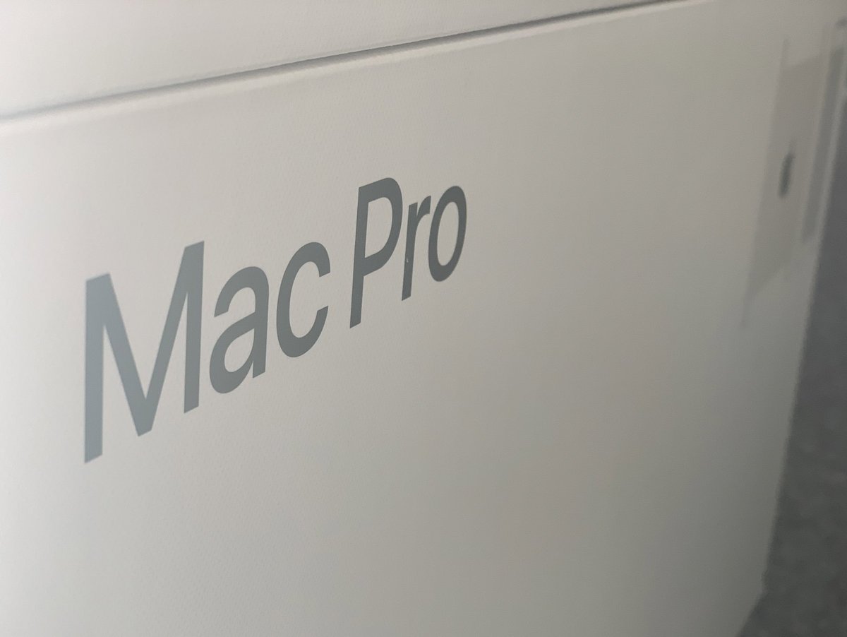 Freddieart's tweet photo. Setting up my new Mac, my 8 year old Mac (You’ve been good to me old buddy! 👊🏻) will still be used for processing, storage & scanning, it was time for an upgrade! The new one is a MacPro3.3 /12C/48GB/4TB/RP580x...but it really does looks like a cheese grater 😂🤣 #ShreddingTime https://t.co/5e4gdHDPcd