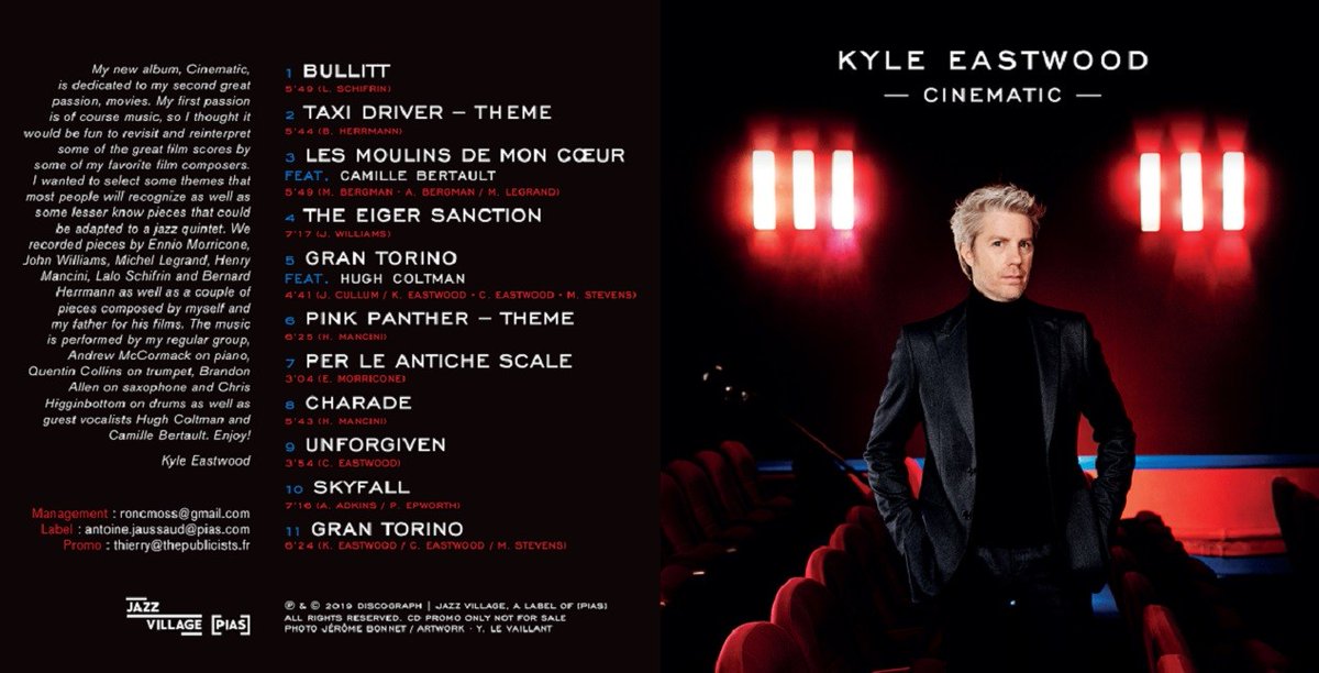 Great review of "Cinematic" <a href="/kyleeastwood/">Kyle Eastwood</a>'s tribute to favorite film composers. Includes Michel Legrand's "Windmills of Your Mind" w/ "soft and seductive" by <a href="/Camillebertault/">Cam</a> "superb." Thank you Paul Freeman #popcultureclassics #Jazz #Kyleeastwood popcultureclassics.com/deja_201912.ht…