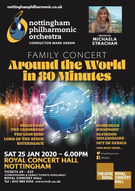 nphilharmonic's tweet photo. Happy New Year to all our followers! We’re back rehearsing tonight for our Family Concert on Sat 25 Jan with @michaelastracha. Get your tickets from @RoyalNottingham. https://t.co/jSEeqh0qGZ