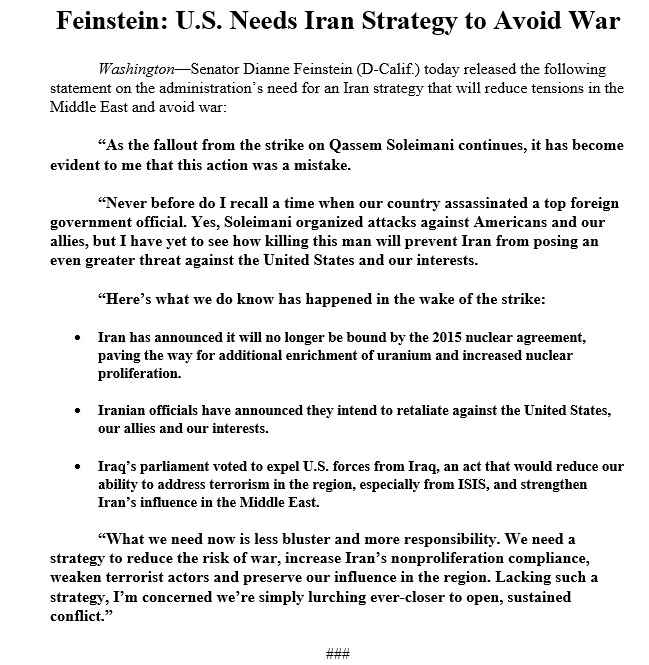 Senator Dianne Feinstein tweet media