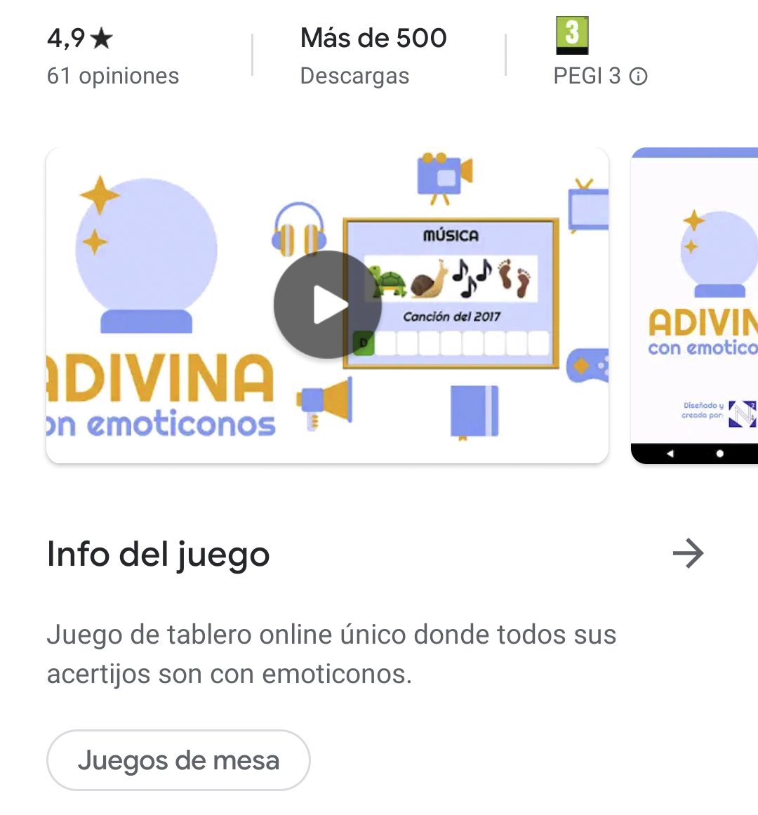 n2dev_code's tweet image. Ya tenemos +500 descargas🎊🥳🆙Tenemos mucha gente nueva jugando y estamos los 8 en el ránking de juegos de mesa de la Google store! 

#Apps #developers #development #N2dev #iOS #Android #AdivinaConEmoticonos #GuessWithEmoticons #emoji #boardgame #boardgames #juegosdemesa